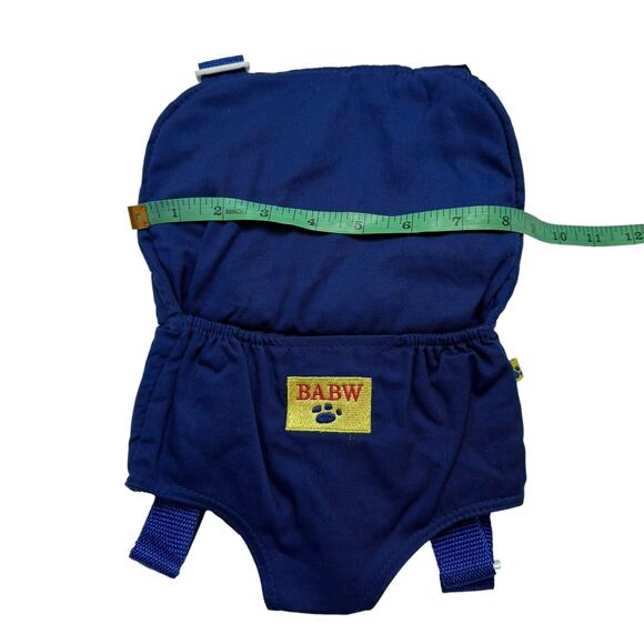 BUILD A BEAR Blue Soft Sided Carrier Backpack Retired Style BAB One Size - Picture 3 of 4